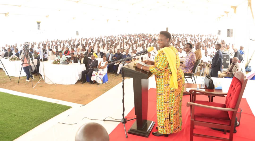 The vice president that represented President Museveni